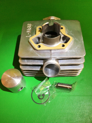 Tuning Zylinder Set 1Ring Kolben 4 Kanal Simson S50 45,00mm 63ccm wahlweise mit Kopf